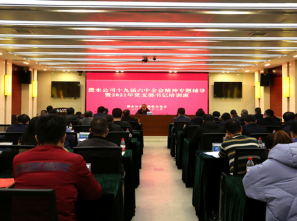 7790必发集团公司举办党的十九届六中全会精神专题辅导暨党支部书记培训班