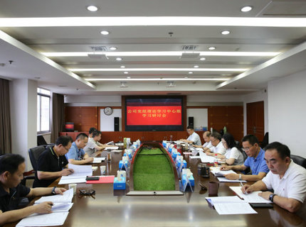 7790必发集团公司党组理论学习中心组开展主题教育第四次集中学习研讨