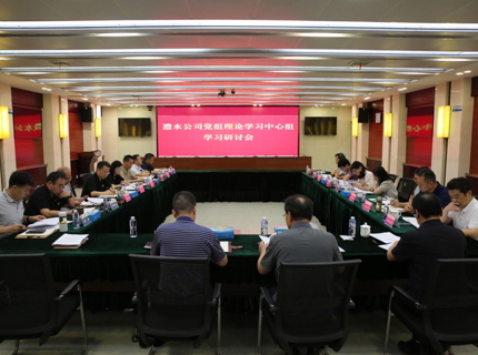 公司党组理论学习中心组专题学习研讨《中共中央办公厅 国务院办公厅关于全面推进江河；ぶ卫淼囊饧